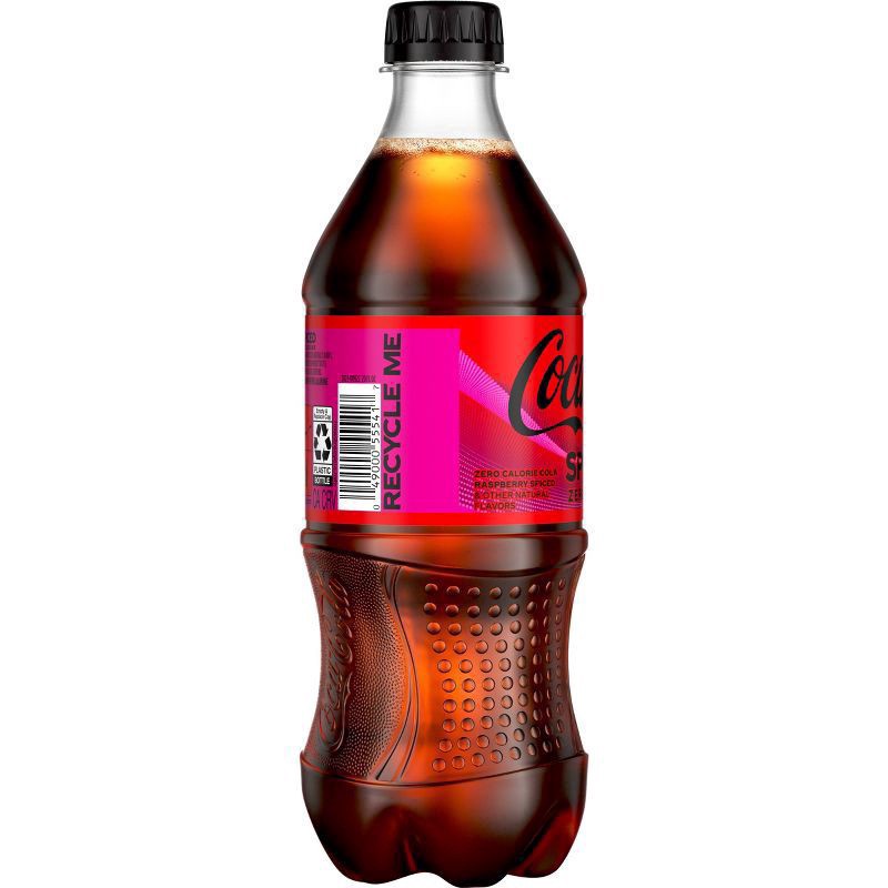 slide 7 of 8, Coca-Cola Zero Sugar Spiced Bottle, 20 fl oz, 20 oz