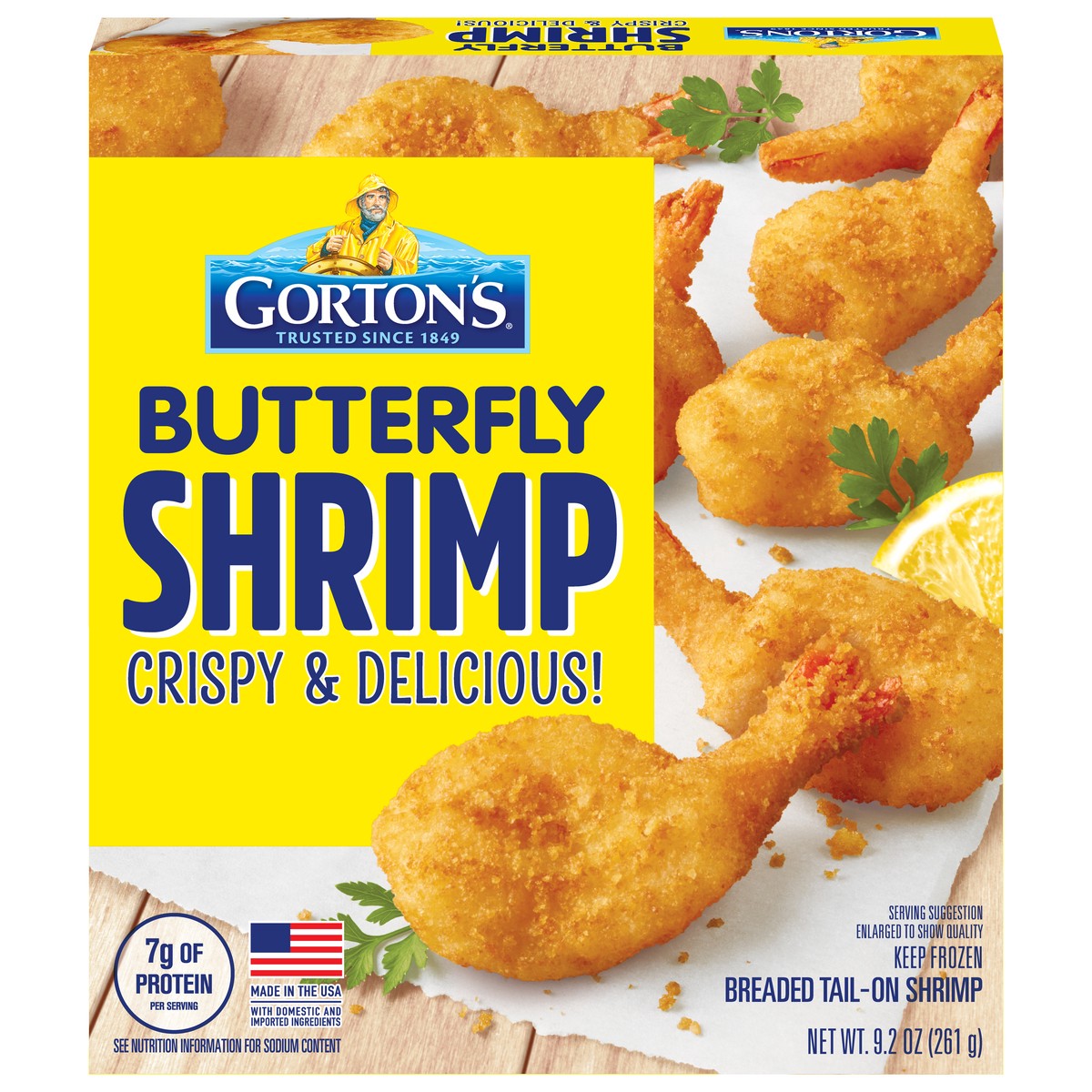 slide 1 of 9, Gorton's Butterfly Shrimp Breaded Tail on Shrimp 9.2 oz, 9.2 oz