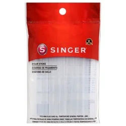 SINGER Mini Glue Sticks - 0.28" x 4", 20 Count