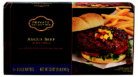 slide 1 of 1, Private Selection Beef Chuck Patties 6 ea, 6 ct