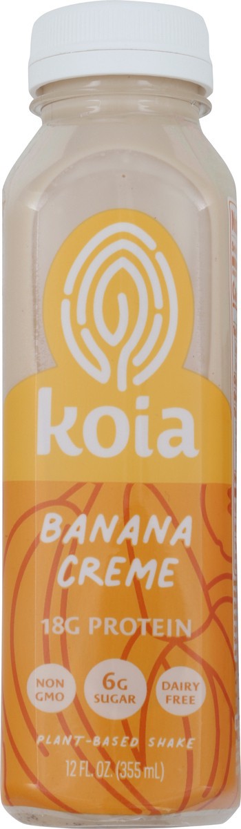 slide 3 of 6, Koia Plant-Based Banana Creme Shake 12 fl oz, 12 fl oz