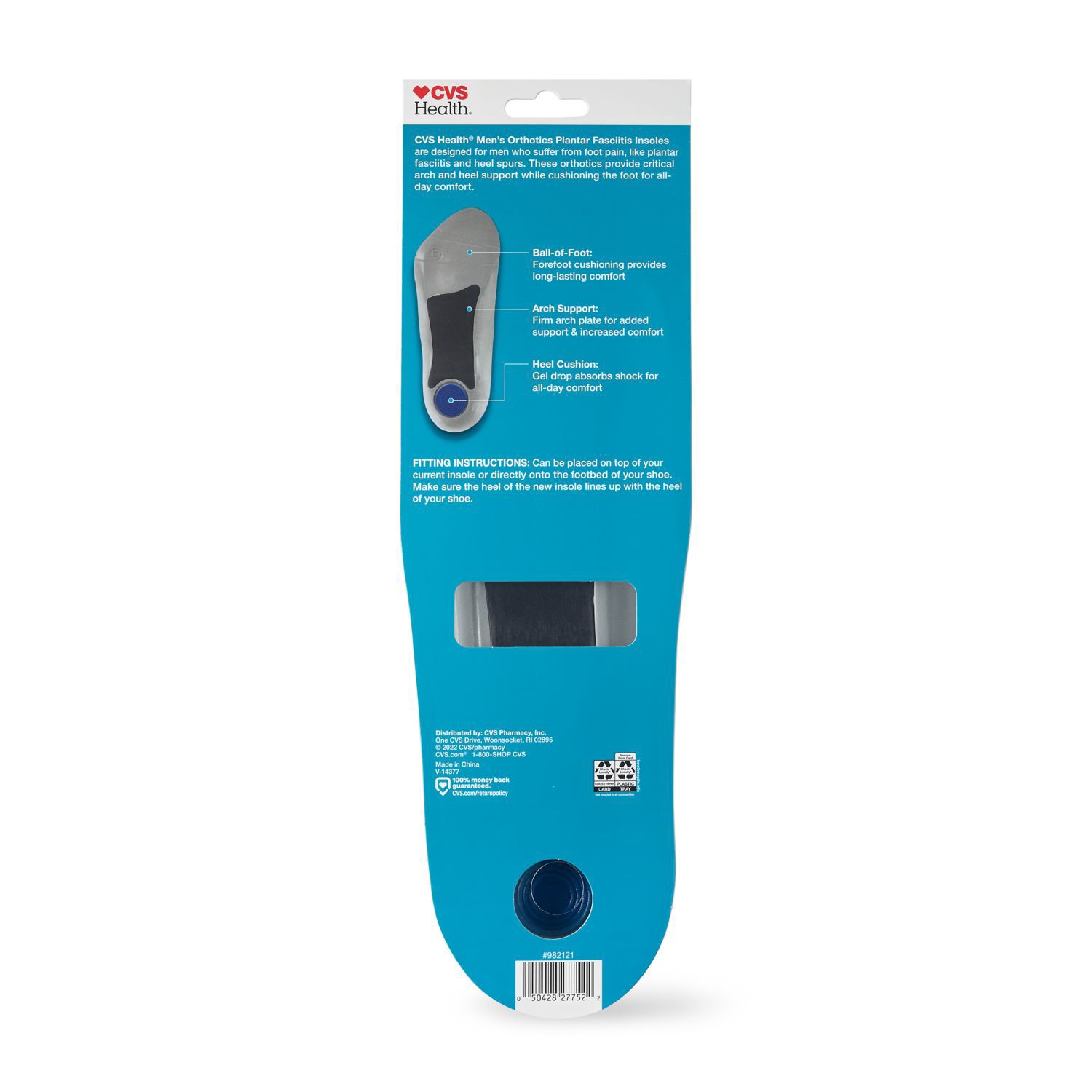 slide 3 of 4, Cvs Men's Plantar Fasciitis Orthotics, Sizes 8-12, 2 Pairs, 2 ct