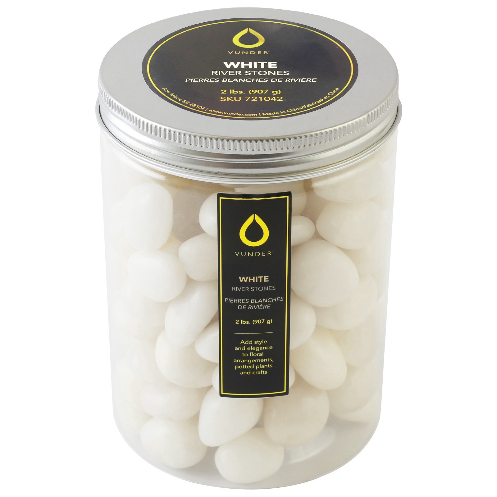 slide 2 of 2, Vunder White River Stones, 2 lb