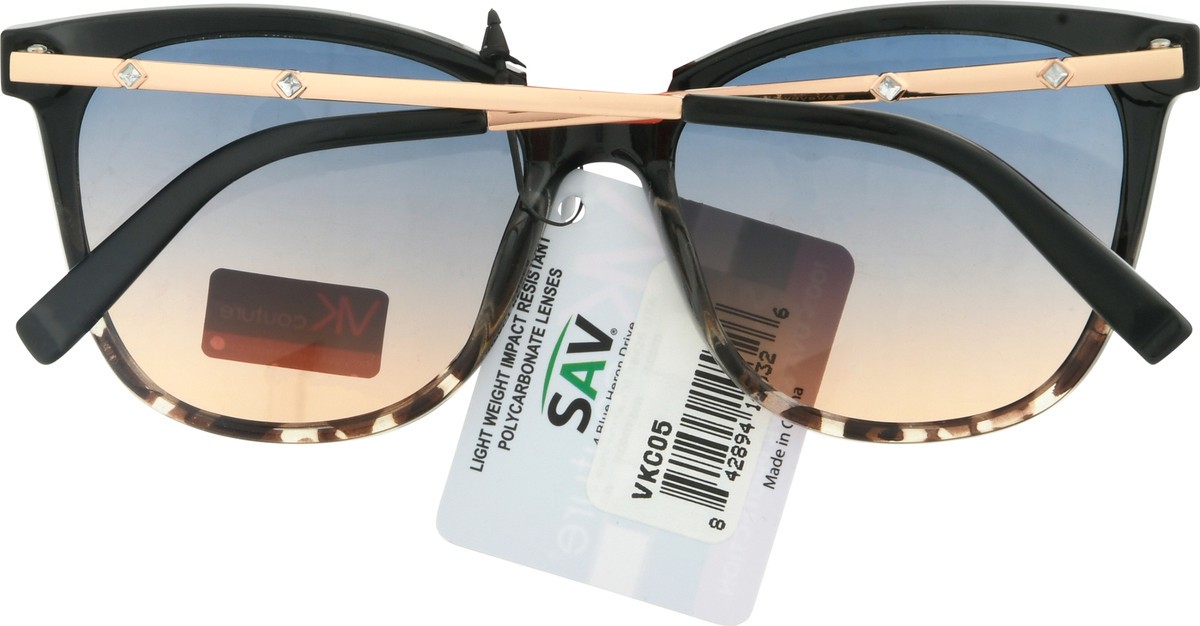 slide 2 of 9, VK Couture Plastic with Metal Temple Sunglasses 1 ea, 1 ct
