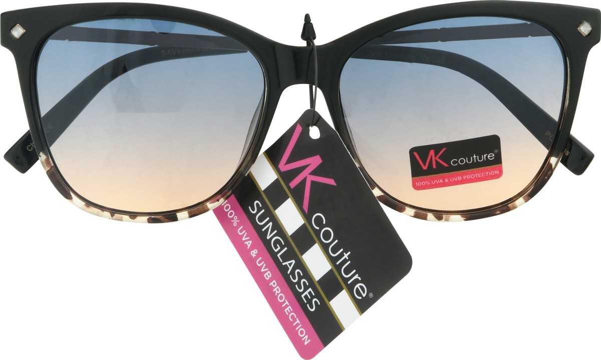 slide 8 of 9, VK Couture Plastic with Metal Temple Sunglasses 1 ea, 1 ct