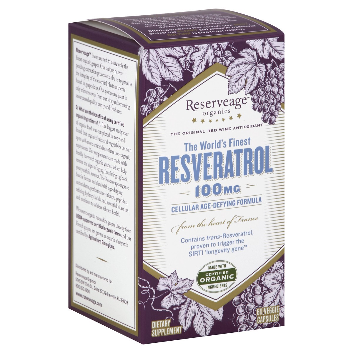 slide 5 of 5, Reserveage Resveratrol 60 ea, 60 ct