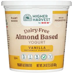 Higher Harvest by H-E-B Dairy Free Almond-Based Yogurt – Vanilla