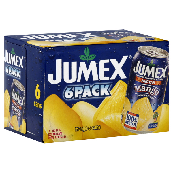 slide 1 of 1, Jumex Nectar, Mango, 6Pk, 11.3 fl oz