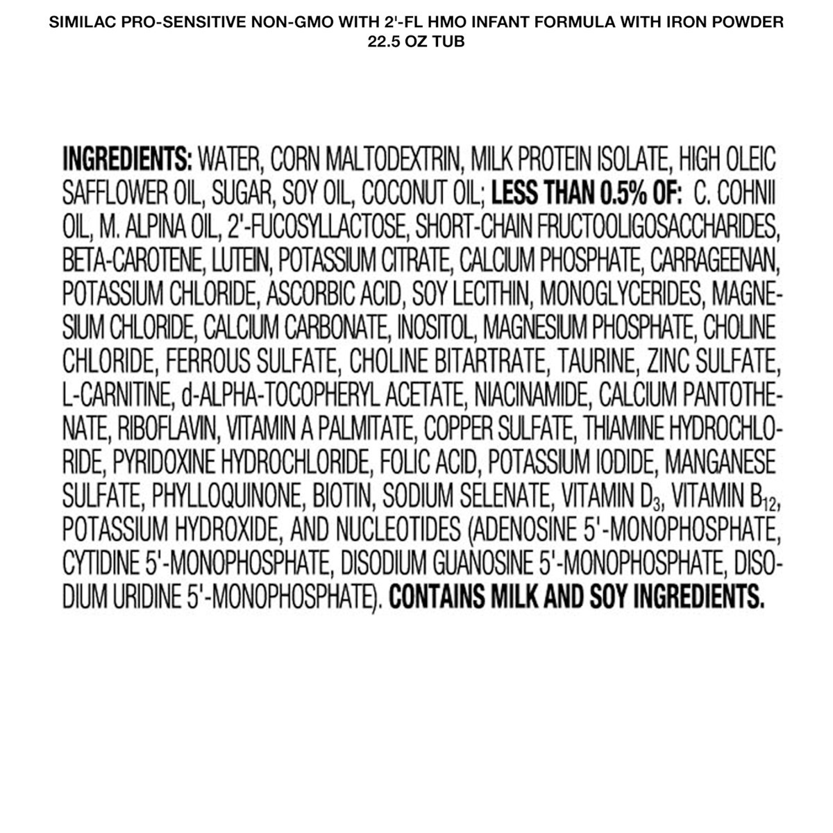 slide 7 of 14, Similac Pro-Sensitive Infant Formula with 2''-FL Human Milk Oligosaccharide* (HMO) for Immune Support, 22.5 ounces, 22.5 oz