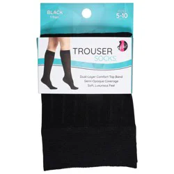 On the Go! Black Women's Trouser Socks - 1 pair