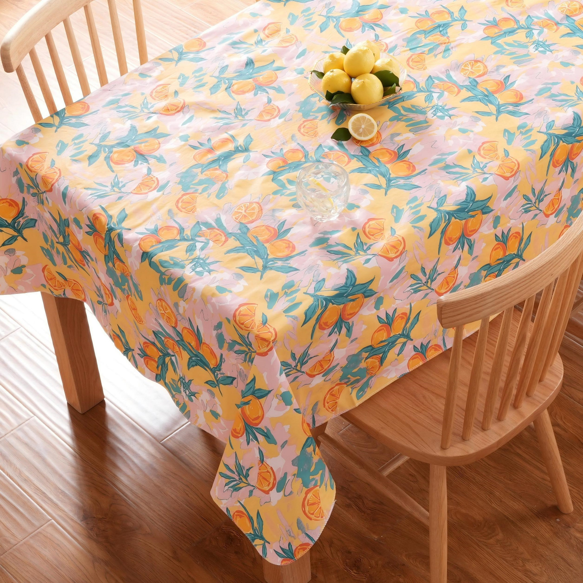 slide 1 of 3, Meijer Corporate Seasonal MCS Oranges Tablecloth, 60 in x 84 in, 60 x 84 