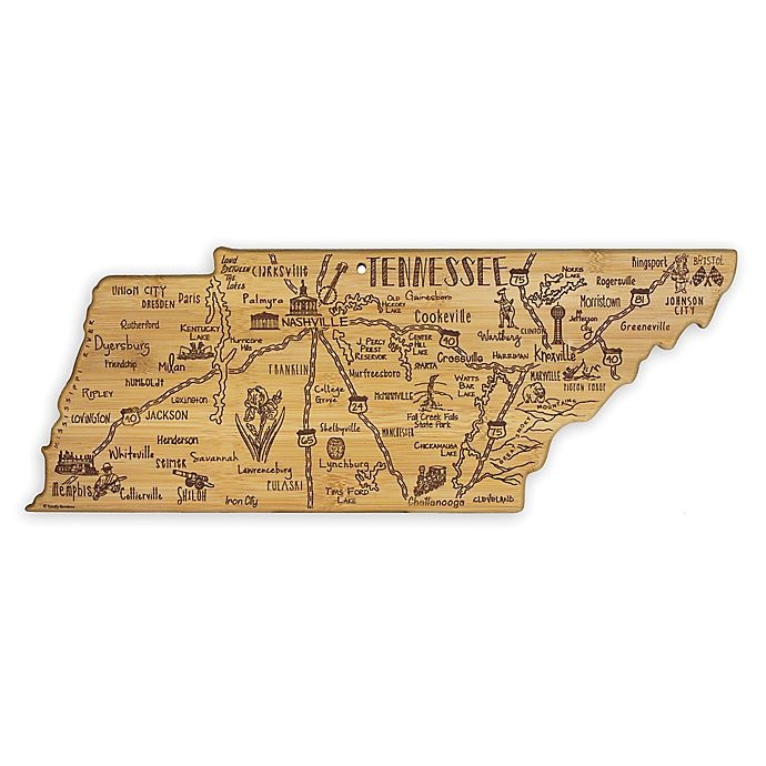 slide 1 of 1, Totally Bamboo Tennessee Destination Cutting/Serving Board, 1 ct