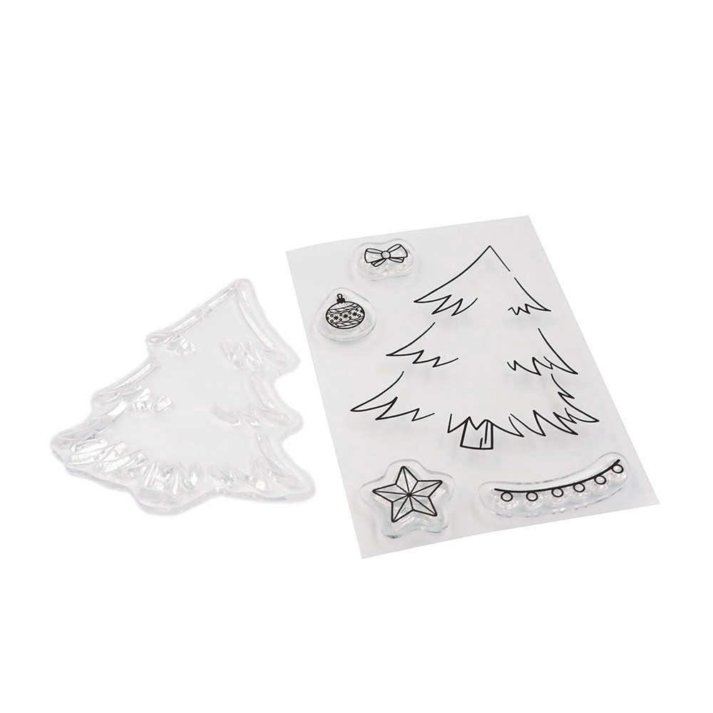 slide 3 of 3, Christmas Tree Clear Stamp Set By Recollections, 2.75 in x 4.5 in