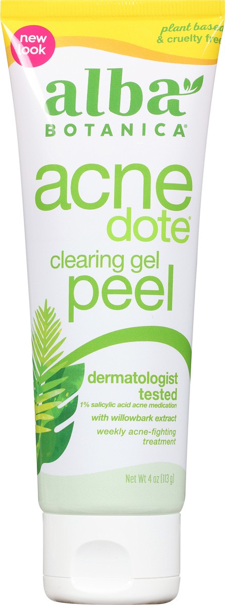 slide 12 of 14, Alba Botanica Acne Dote Peel Clearing Gel 4 oz, 4 oz