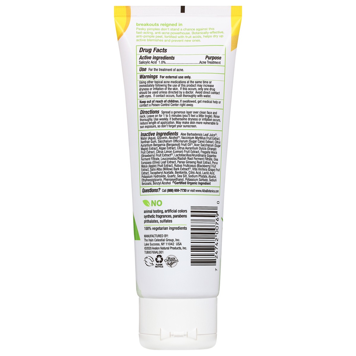 slide 8 of 14, Alba Botanica Acne Dote Peel Clearing Gel 4 oz, 4 oz