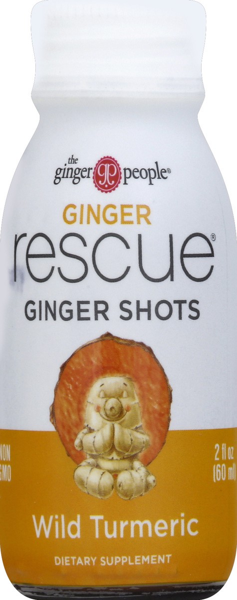 slide 1 of 8, Ginger People Rescue Ginger Shot Wild Tumeric - 2 oz, 2 oz