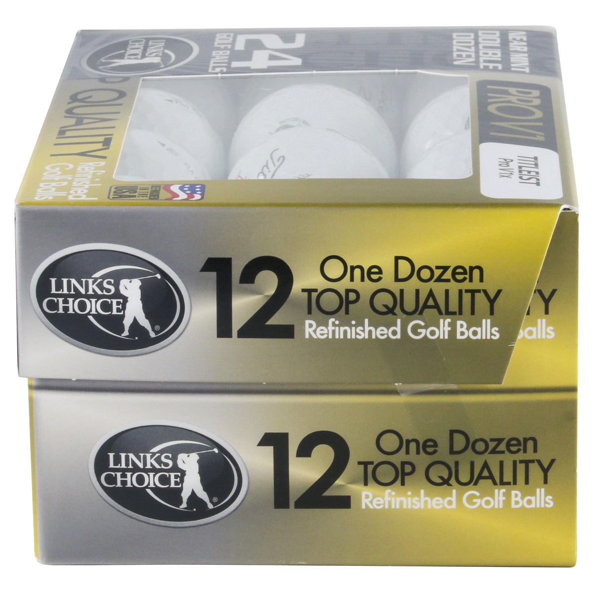 slide 4 of 4, Titleist Pro V1 Near Mint Refinished 24-Golf Ball Pack, 24 ct