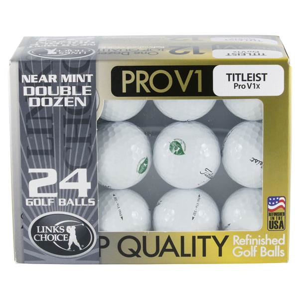 slide 1 of 4, Titleist Pro V1 Near Mint Refinished 24-Golf Ball Pack, 24 ct