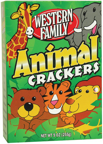 slide 1 of 1, Western Family Animal Crackers, 9 oz