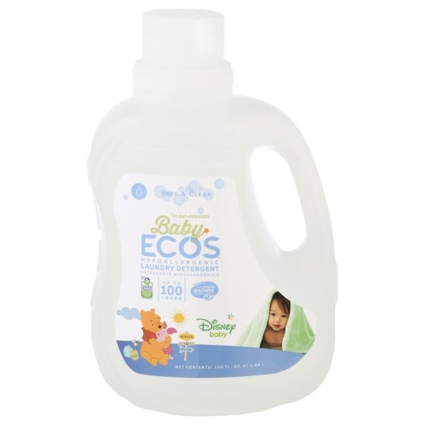 slide 1 of 1, Baby Ecos Free & Clear Laundry Detergent, 100 fl oz