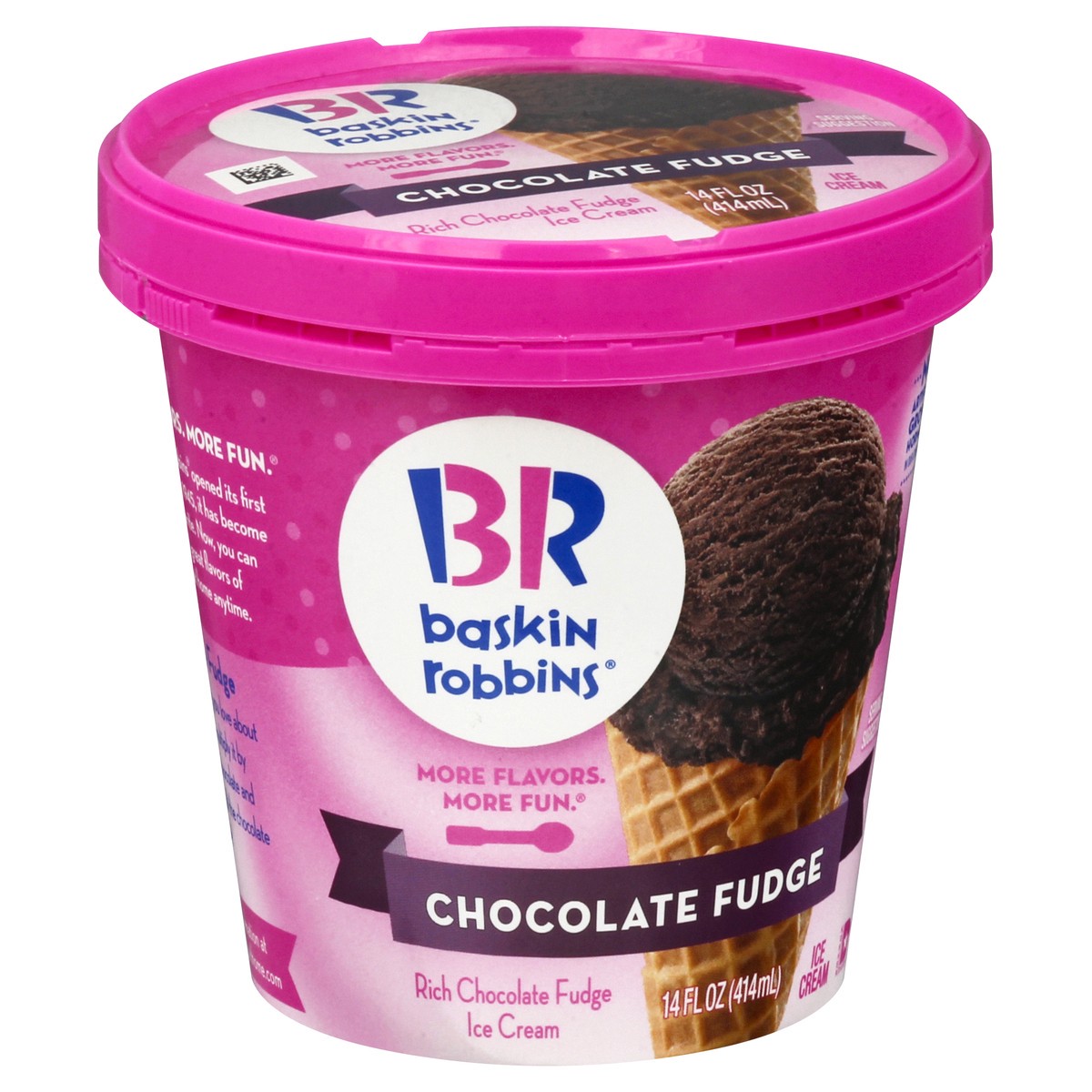 slide 4 of 9, Baskin-Robbins Chocolate Fudge Ice Cream 14.0 oz, 14 oz