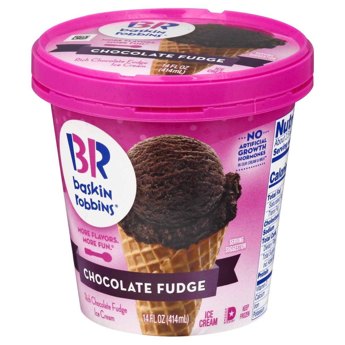 slide 2 of 9, Baskin-Robbins Chocolate Fudge Ice Cream 14.0 oz, 14 oz