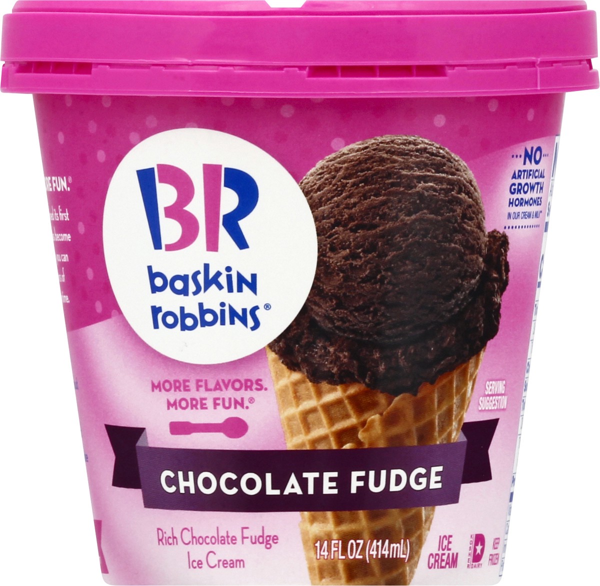 slide 7 of 9, Baskin-Robbins Chocolate Fudge Ice Cream 14.0 oz, 14 oz