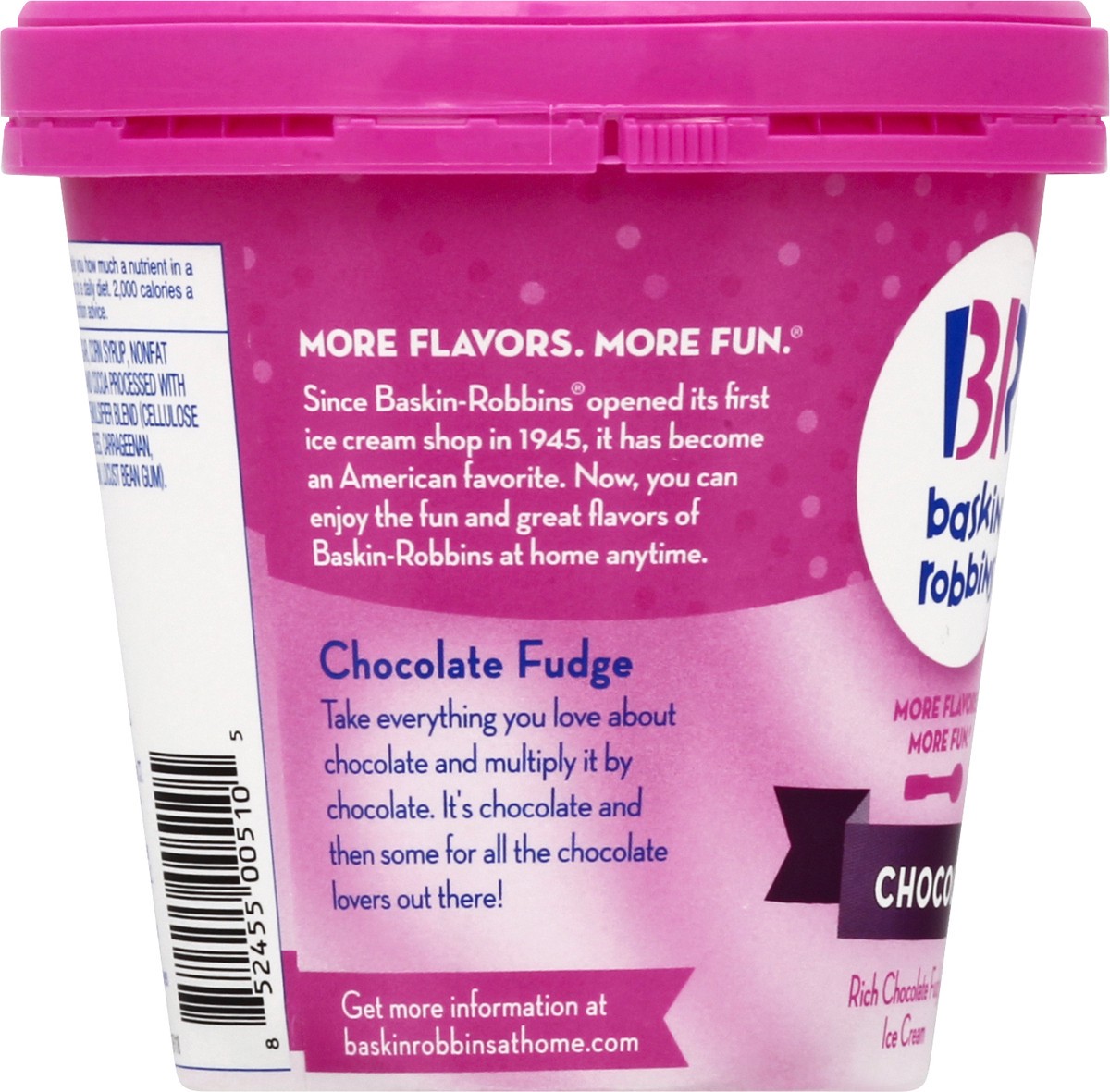 slide 8 of 9, Baskin-Robbins Chocolate Fudge Ice Cream 14.0 oz, 14 oz