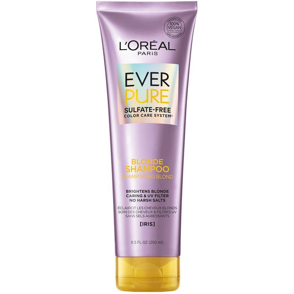 slide 1 of 1, L'Oréal Paris EverPure Blonde Shampoo Sulfate Free, 8.5 fl oz