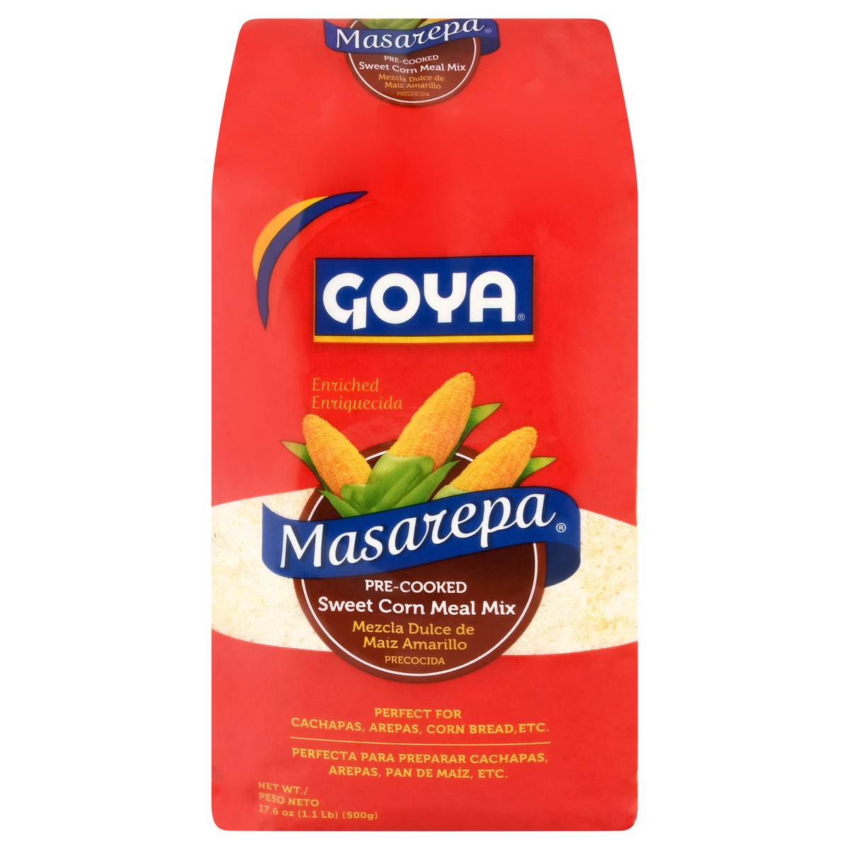 slide 3 of 4, Goya Masarepa Pre-Cooked Sweet Corn Meal Mix 17.6 oz, 17.6 oz