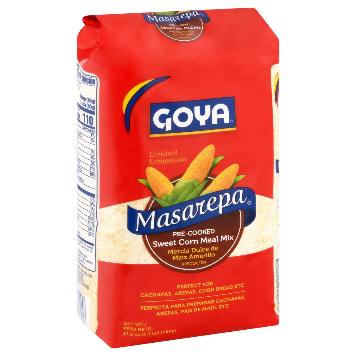 slide 4 of 4, Goya Masarepa Pre-Cooked Sweet Corn Meal Mix 17.6 oz, 17.6 oz