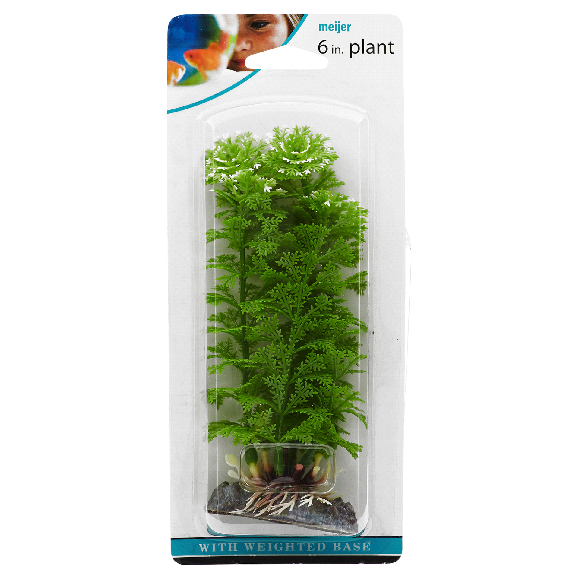 slide 1 of 2, Meijer Artificial Aquarium Plant, Assorted Styles, 6", 6 in