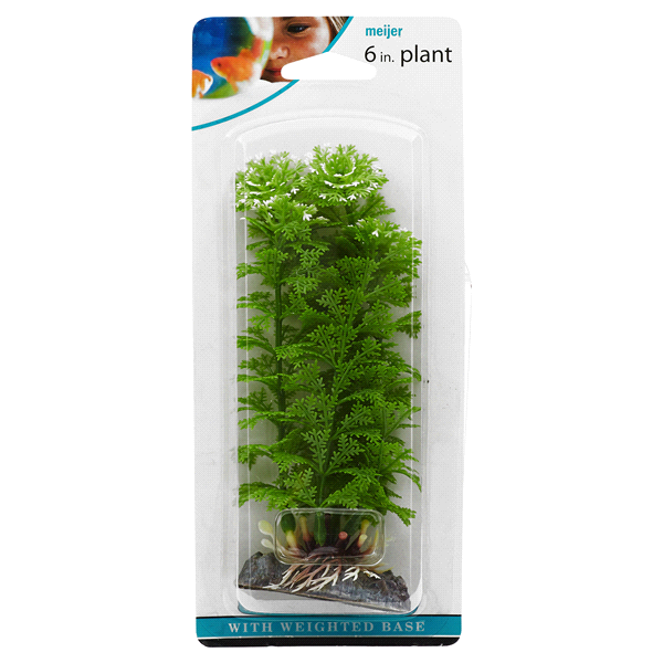 slide 1 of 1, Meijer Artificial Aquarium Plant, 6 in