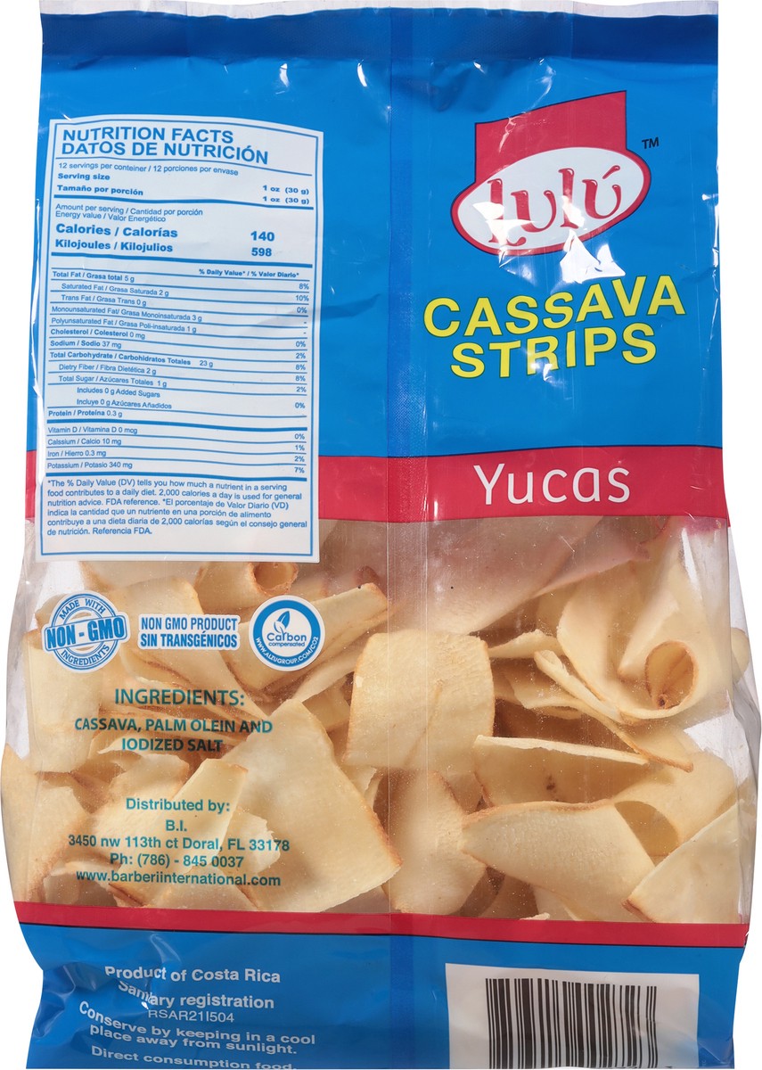 slide 3 of 9, Lulú Yucas Cassava Strips 12.3 oz, 12.3 oz
