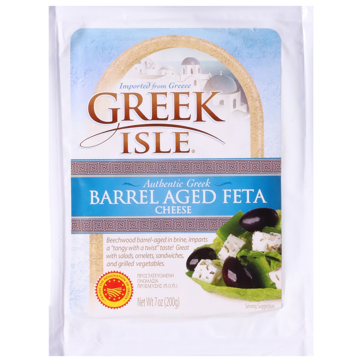 slide 10 of 14, Greek Isle Authentic Greek Barrel Aged Feta Cheese 7 oz, 7 oz