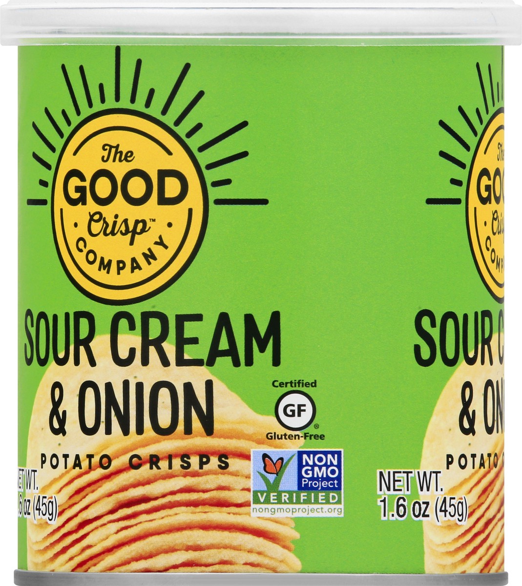 slide 3 of 9, The Good Crisp Company Potato Crisps,Srcrm/Onion, 1.6 oz