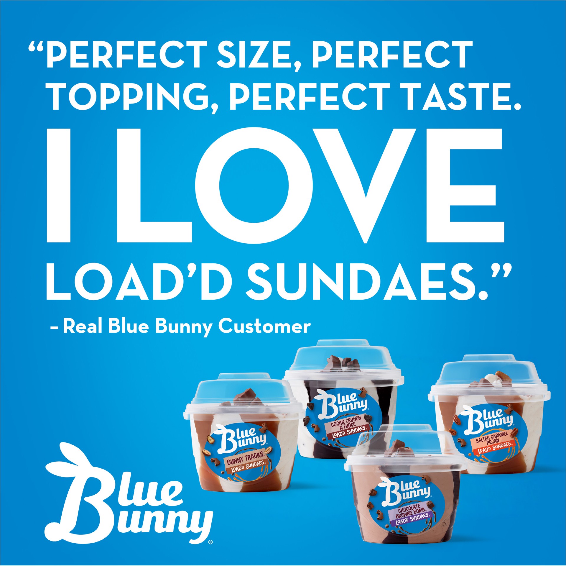 slide 3 of 6, Blue Bunny Salted Caramel Pecan Load'd Sundaes- 5.50 fl oz, 5.50 fl oz