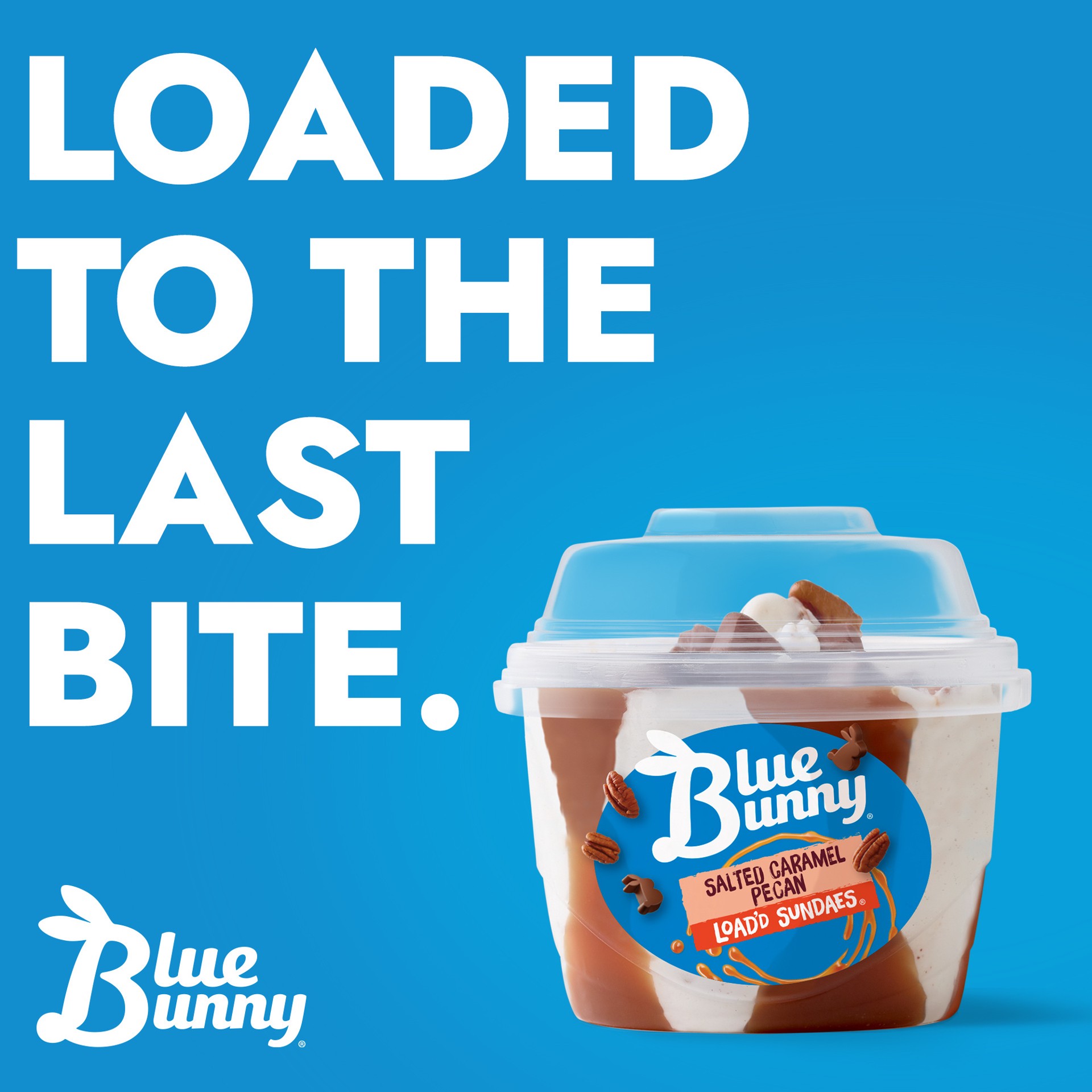slide 5 of 6, Blue Bunny Salted Caramel Pecan Load'd Sundaes- 5.50 fl oz, 5.50 fl oz