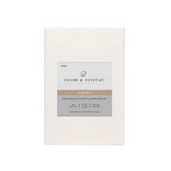 ROOM & RETREAT RR 600 Thread Counts Pillowcase, King, 2 pc set, Sugar Swizzle