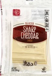 Harris Teeter Sliced Sharp Cheddar Cheese