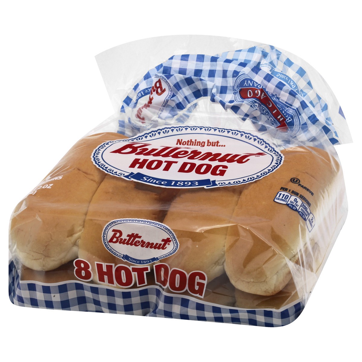 slide 3 of 9, Butternut Hot Dog Enriched Buns 8 ea, 8 ct
