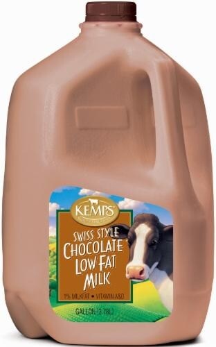 slide 1 of 1, Kemps Select Chocolate Lowfat Milk, 1% Milkfat, Gallon, 1 gal