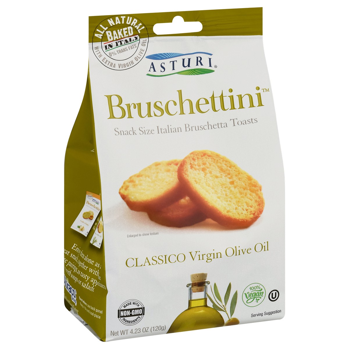 slide 6 of 9, Asturi Classico Virgin Olive Oil Bruschettini, 4.23 oz
