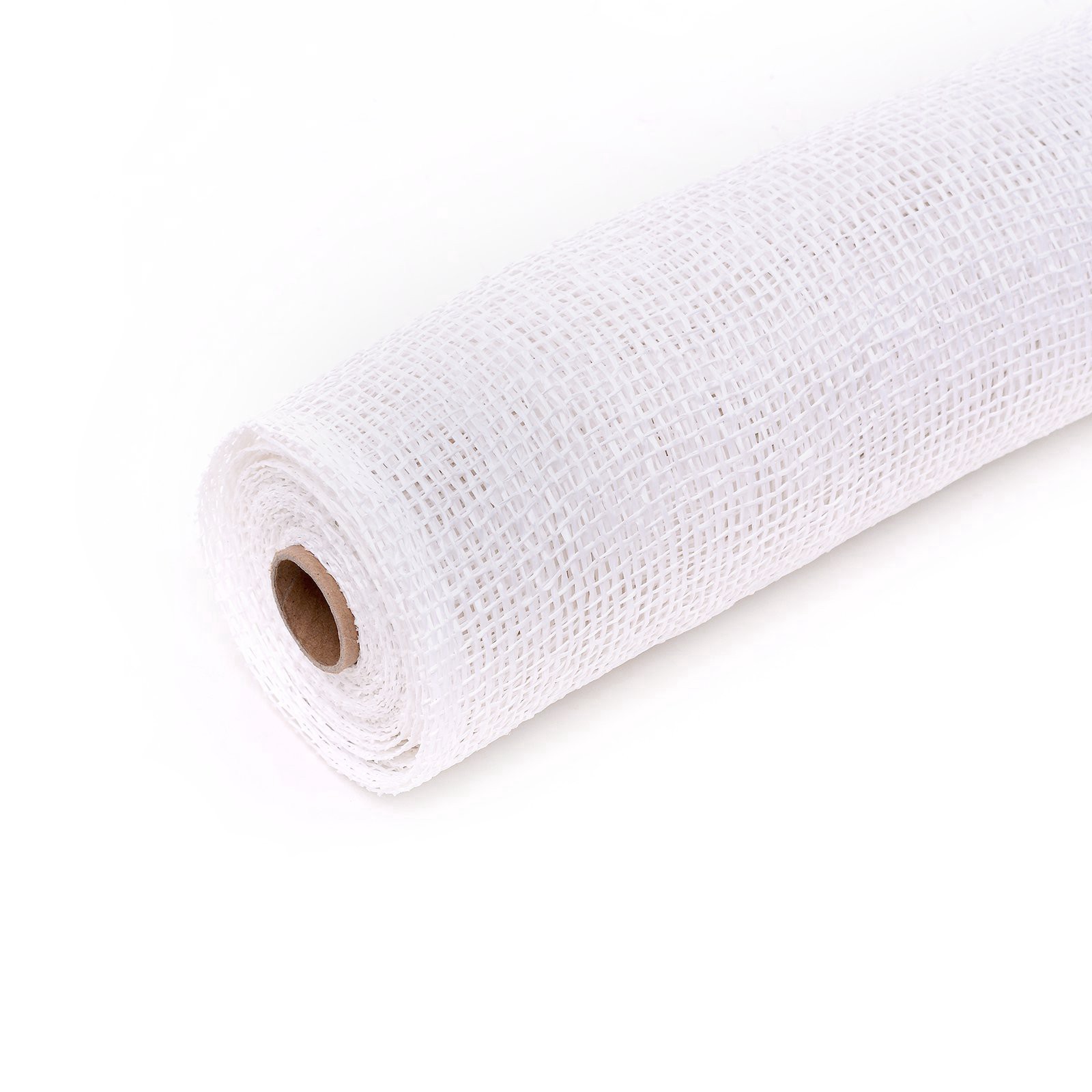 slide 4 of 4, 21" X 5yd. White Poly Burlap Mesh By Celebrate It, 21 in x 5 yd