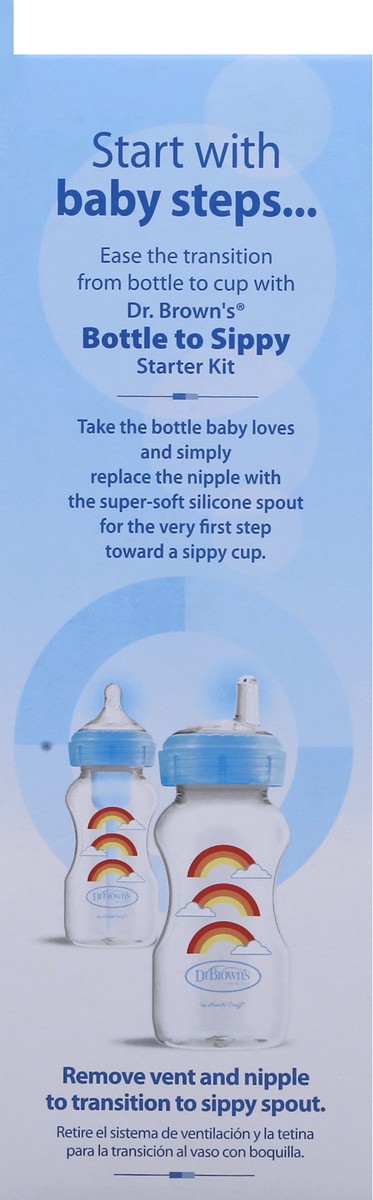 slide 4 of 9, Dr. Brown's 6M+ Options+Anti-Colic Sippy Bottle 1 ea, 9 oz