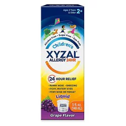 Xyzal Allergy Relief Childrens Oral Solution Grape Bottle - 5 Fl. Oz.