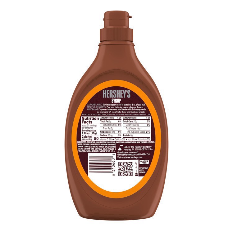 slide 32 of 42, Hershey's Caramel Syrup, 22 oz