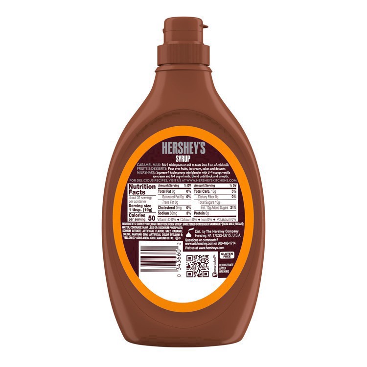 slide 37 of 42, Hershey's Caramel Syrup, 22 oz