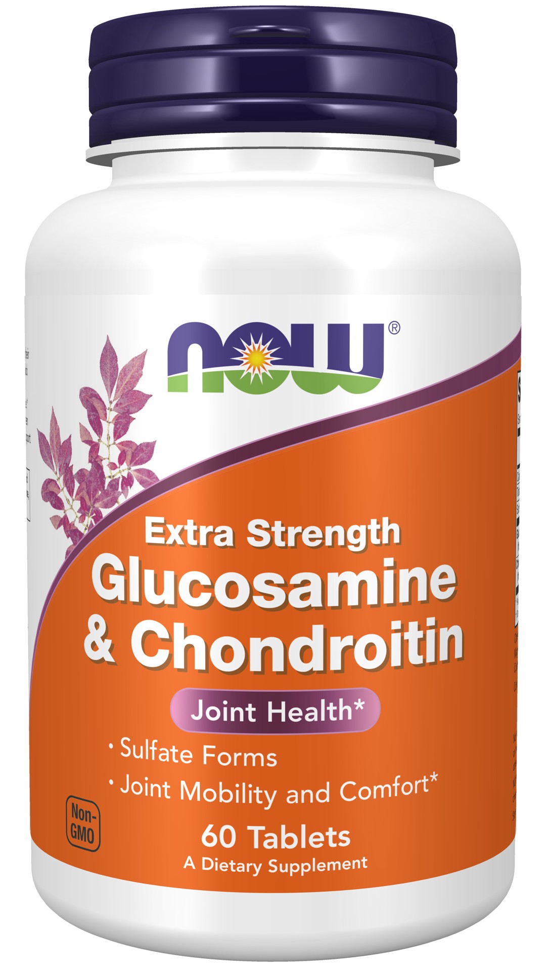 slide 1 of 4, NOW Glucosamine & Chondroitin Extra Strength - 60 Tablets, 60 ct