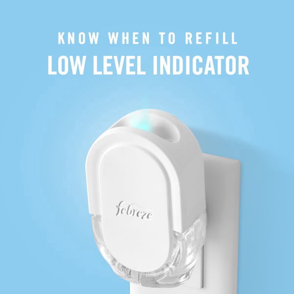 slide 13 of 29, Febreze Plug In Air Freshener, Odor-Fighting Scented Oil Refill, Soothe & Restore Scent, 1 Refills, 0.87 fl oz